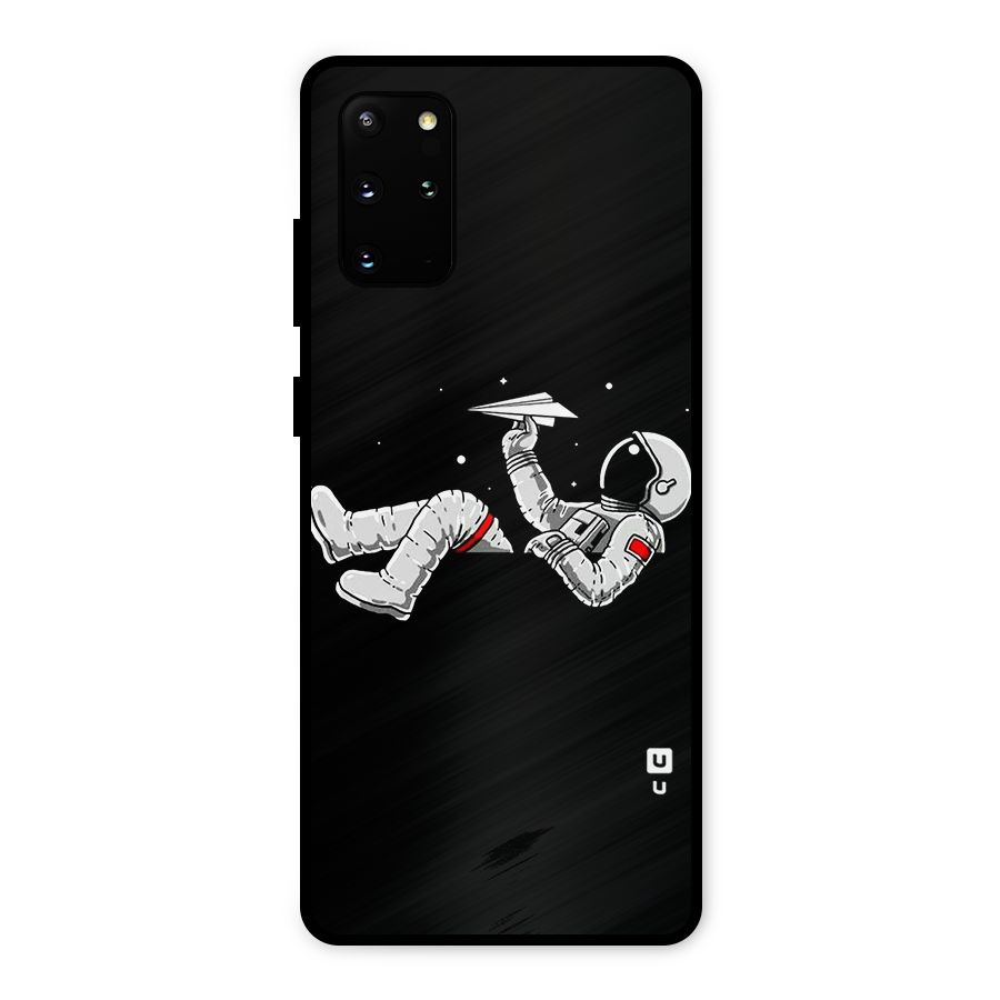 Astronaut Aeroplane Metal Back Case for Galaxy S20 Plus