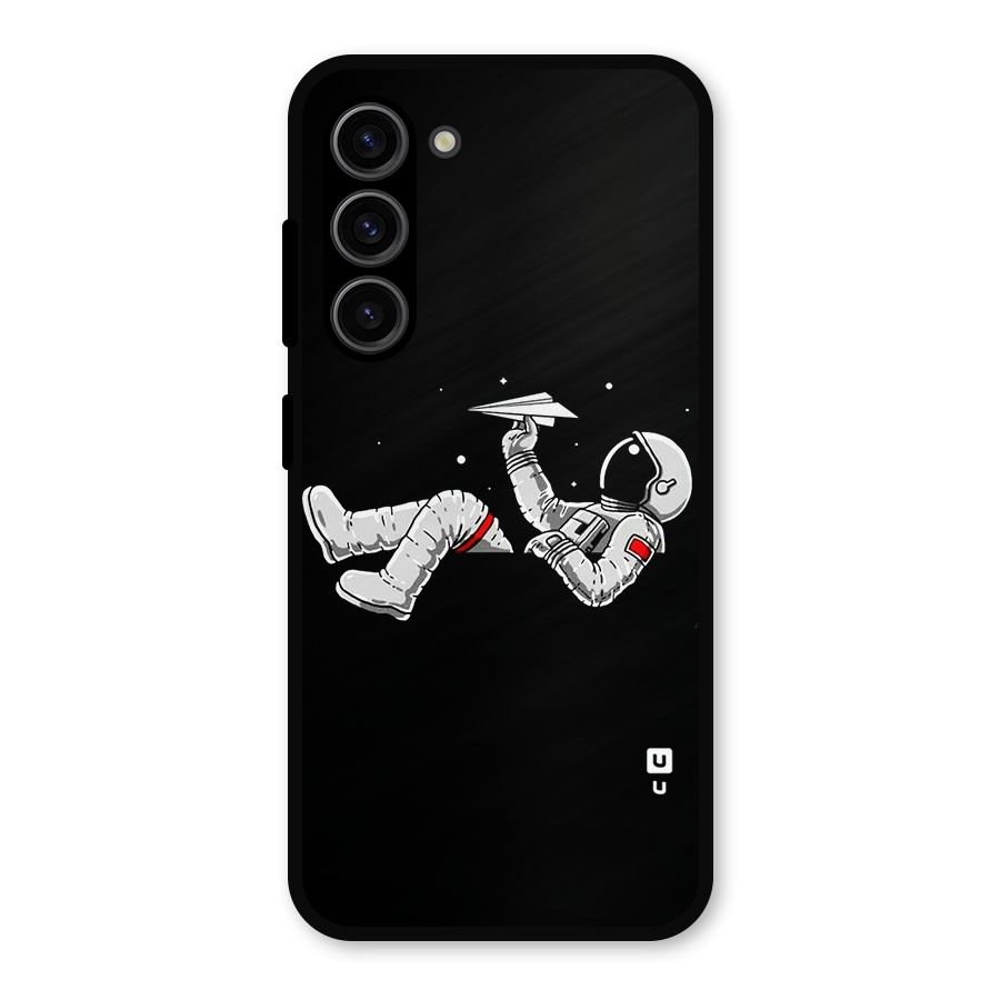 Astronaut Aeroplane Metal Back Case for Galaxy S23