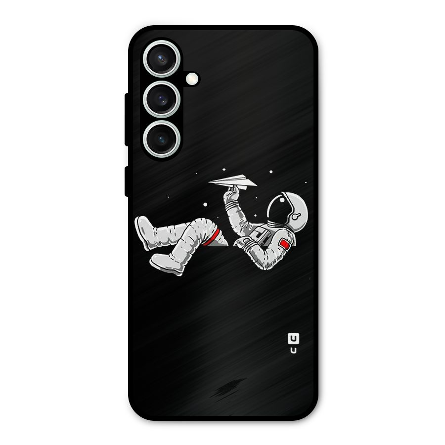 Astronaut Aeroplane Metal Back Case for Galaxy S23 FE