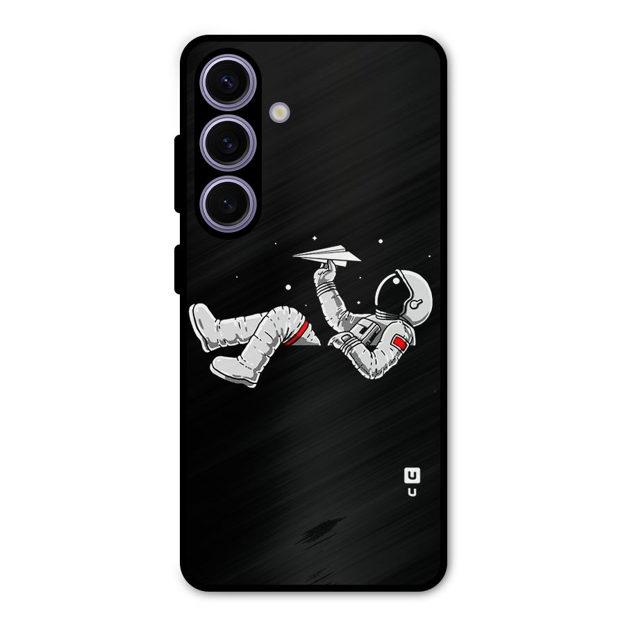 Astronaut Aeroplane Metal Back Case for Galaxy S24