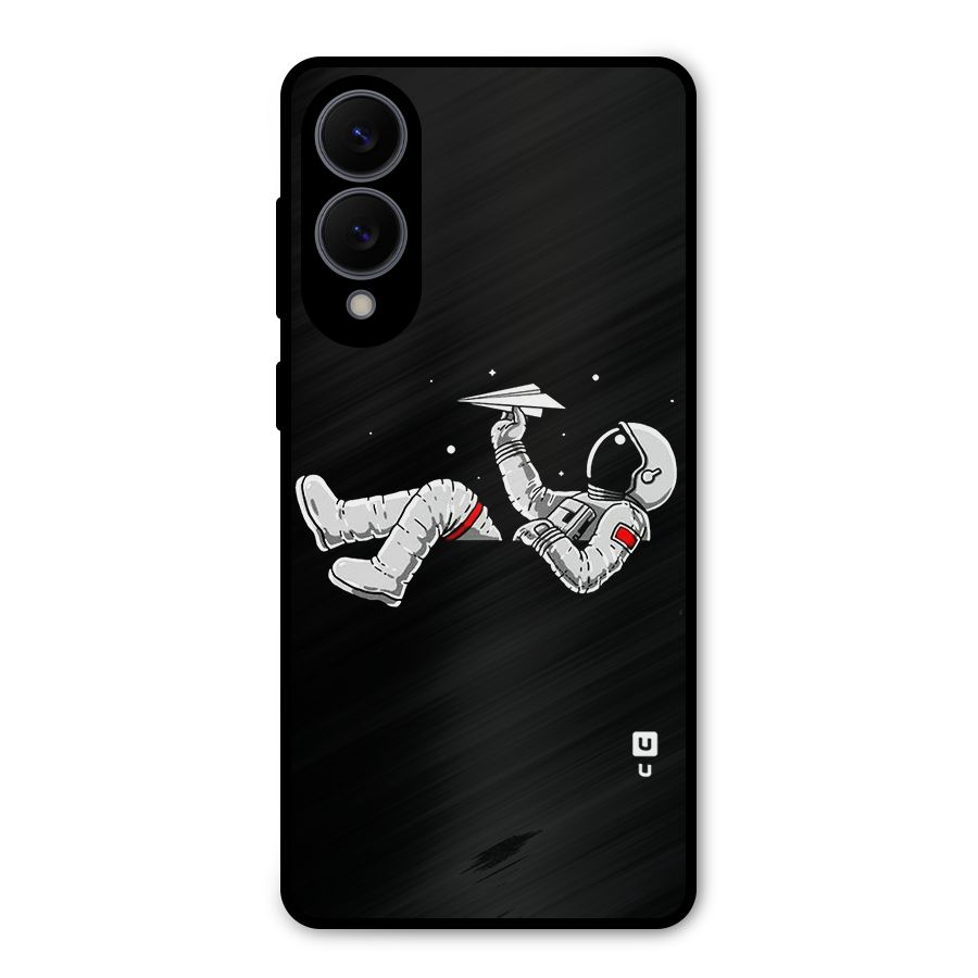 Astronaut Aeroplane Metal Back Case for Galaxy S25 Edge