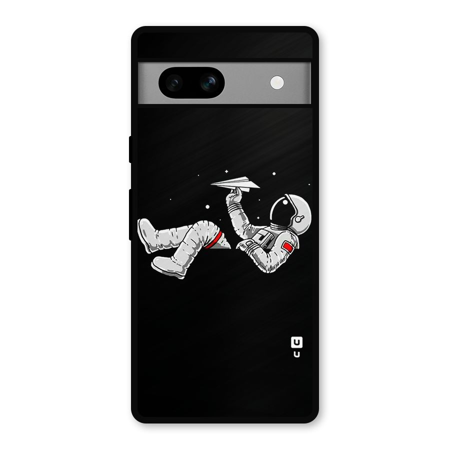 Astronaut Aeroplane Metal Back Case for Google Pixel 7a
