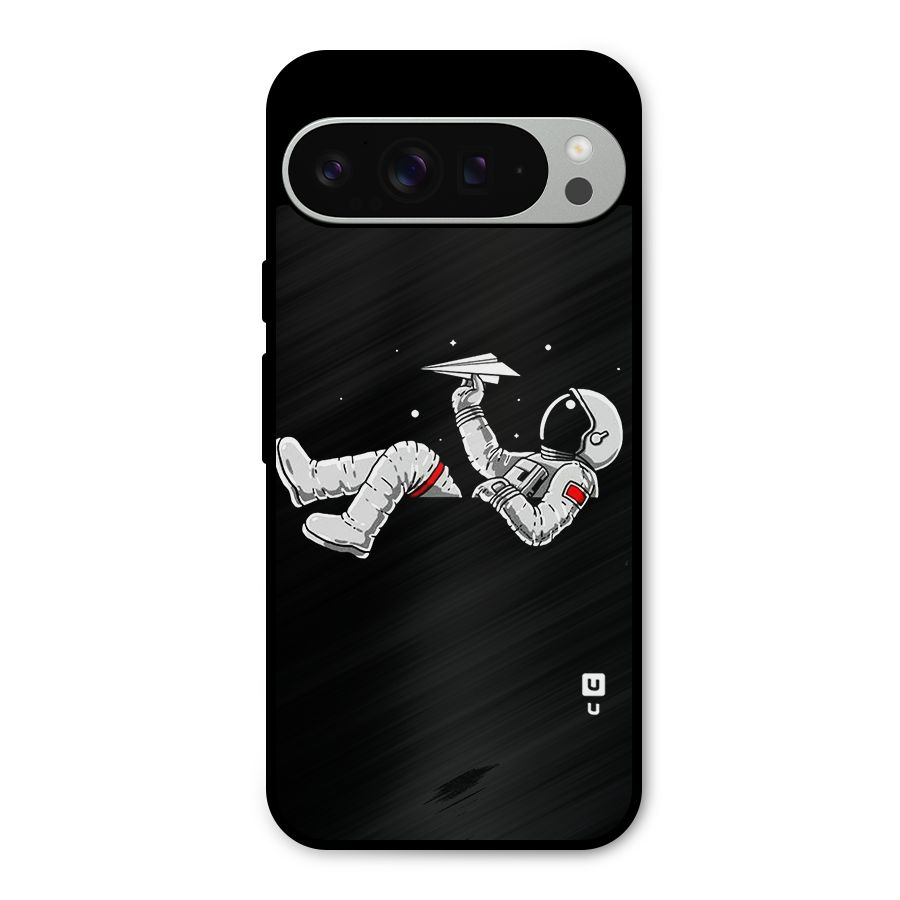 Astronaut Aeroplane Metal Back Case for Google Pixel 9 Pro XL