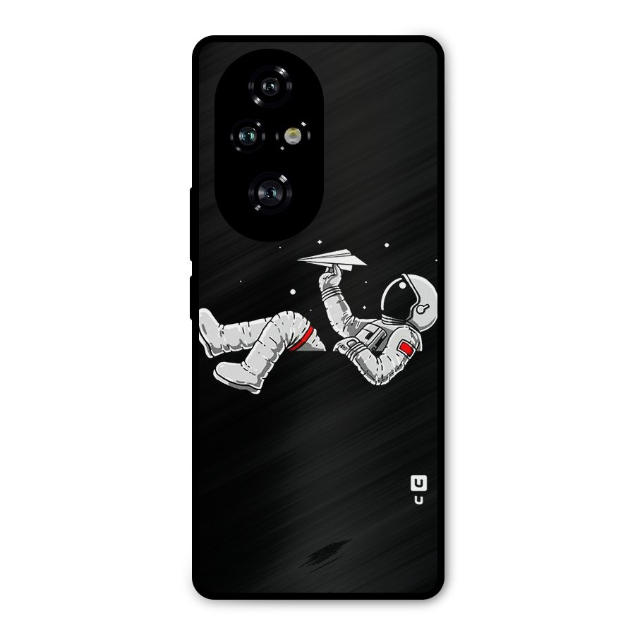 Astronaut Aeroplane Metal Back Case for Honor 200 Pro