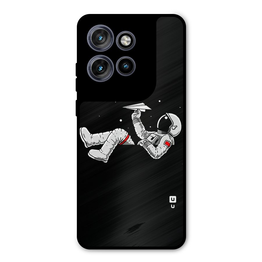 Astronaut Aeroplane Metal Back Case for Motorola Edge 50 Neo