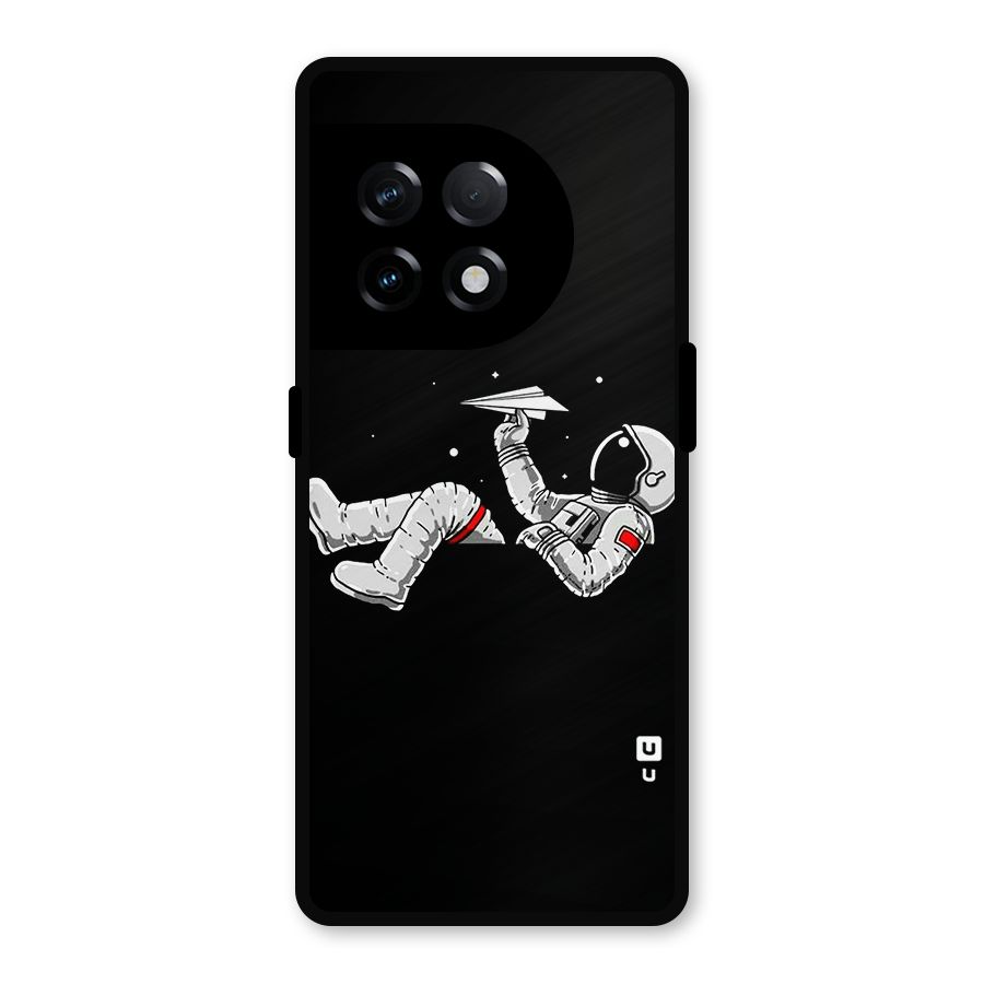 Astronaut Aeroplane Metal Back Case for OnePlus 11R
