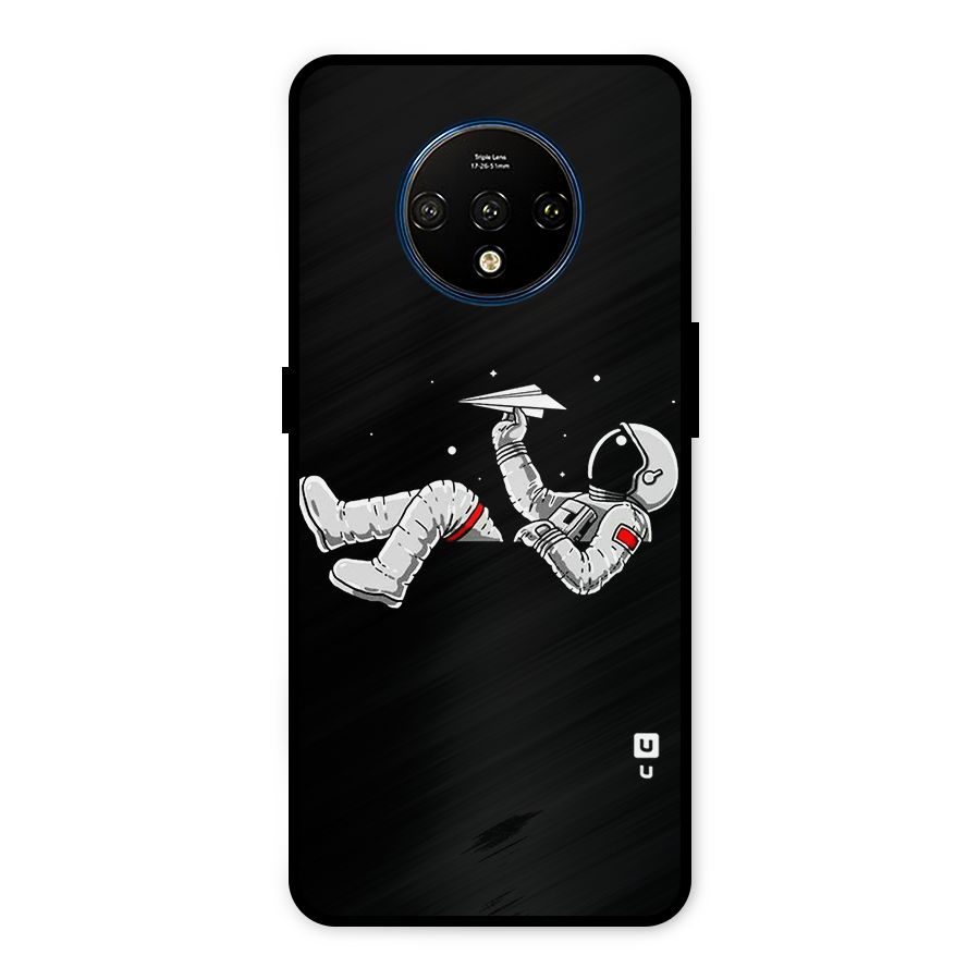 Astronaut Aeroplane Metal Back Case for OnePlus 7T