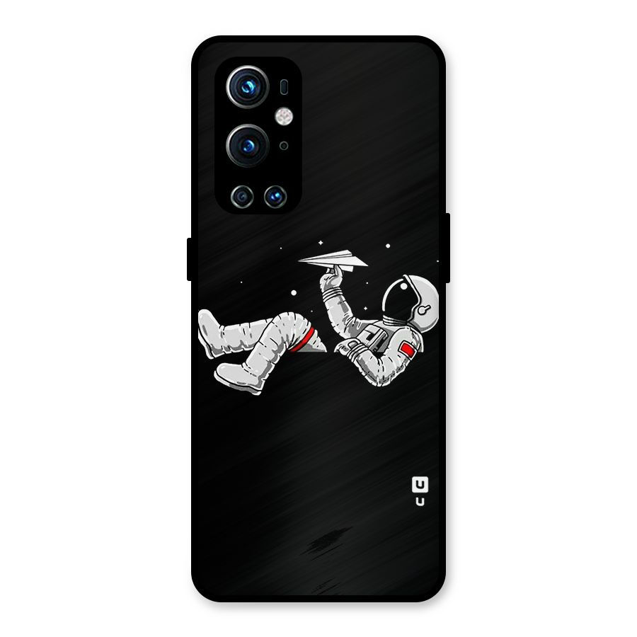Astronaut Aeroplane Metal Back Case for OnePlus 9 Pro