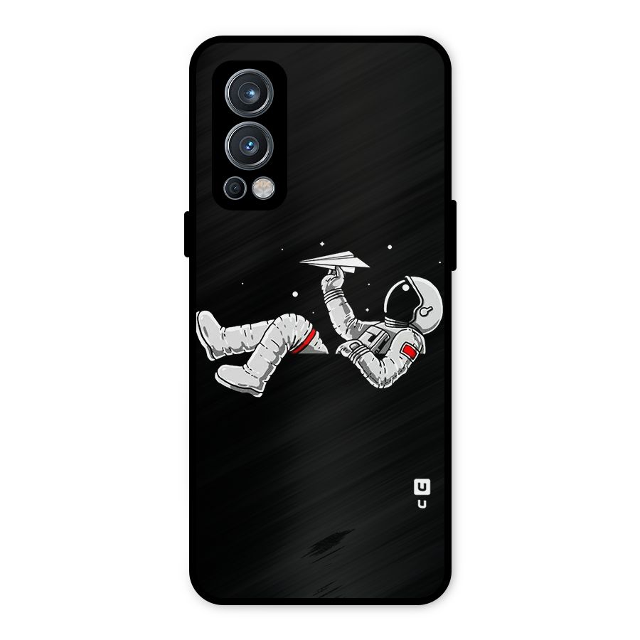 Astronaut Aeroplane Metal Back Case for OnePlus Nord 2 5G