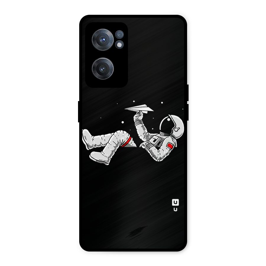 Astronaut Aeroplane Metal Back Case for OnePlus Nord CE 2 5G