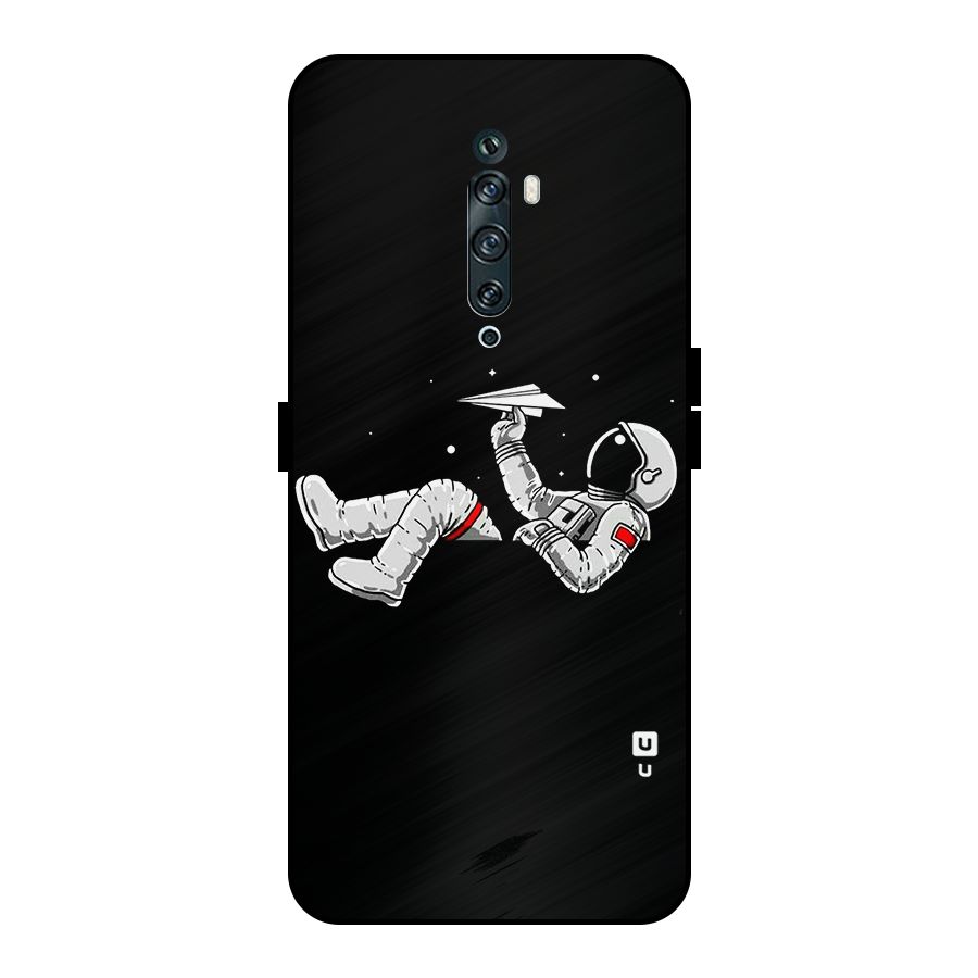 Astronaut Aeroplane Metal Back Case for Oppo Reno2 Z