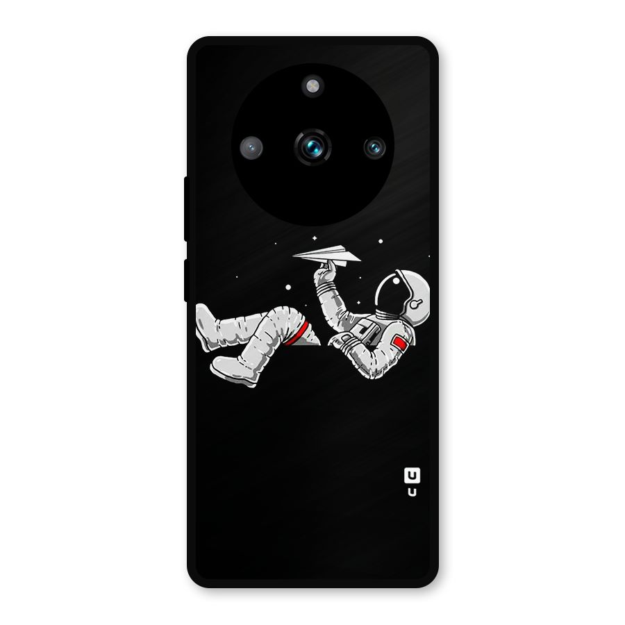 Astronaut Aeroplane Metal Back Case for Realme 11 Pro Plus