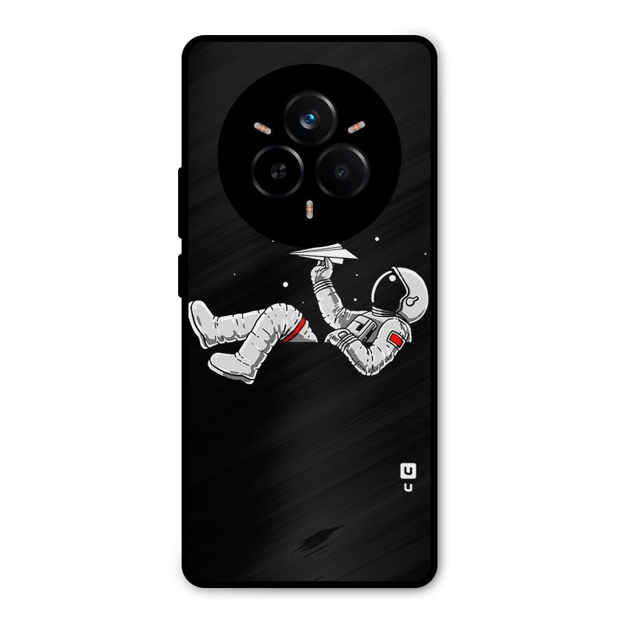 Astronaut Aeroplane Metal Back Case for Realme 14 Pro