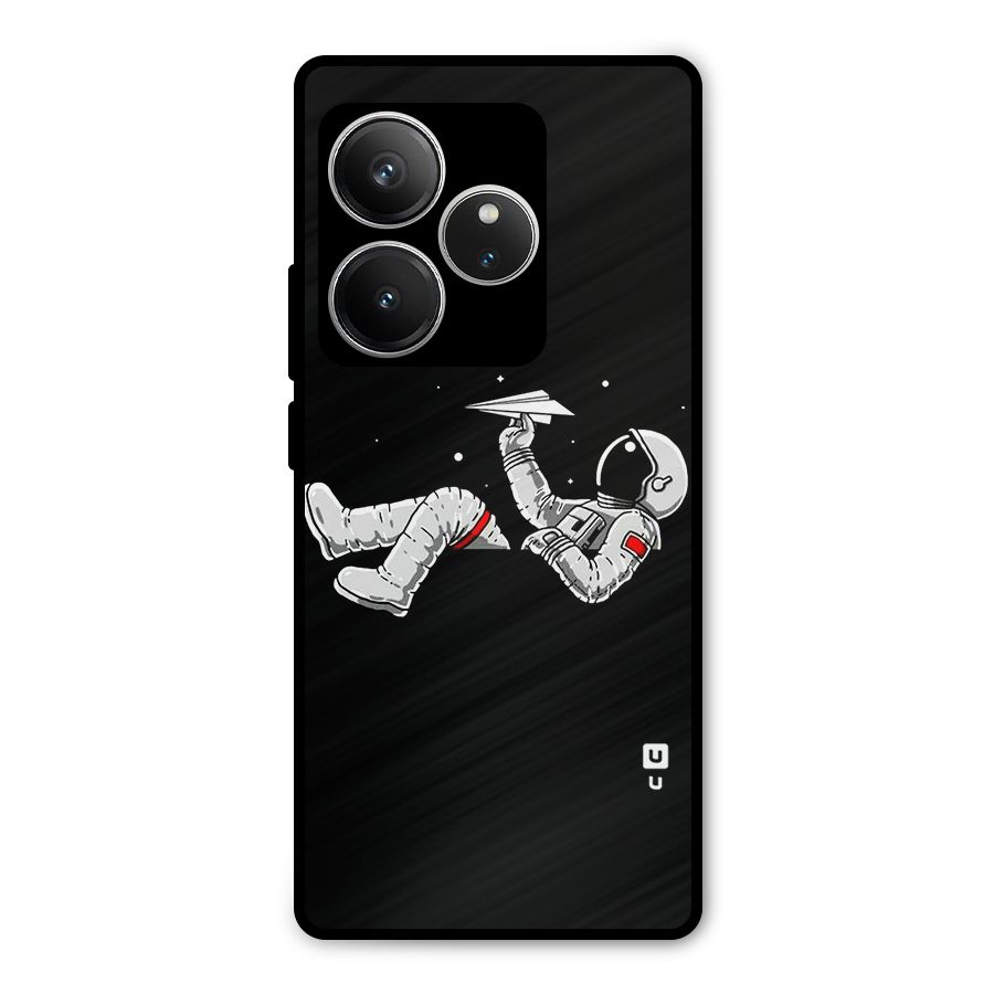 Astronaut Aeroplane Metal Back Case for Realme GT 6