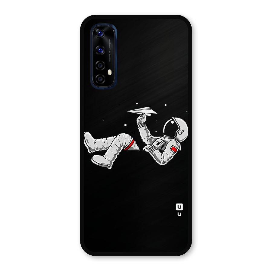 Astronaut Aeroplane Metal Back Case for Realme Narzo 20 Pro
