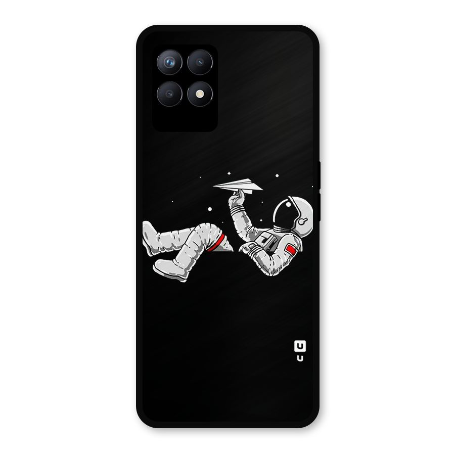 Astronaut Aeroplane Metal Back Case for Realme Narzo 50