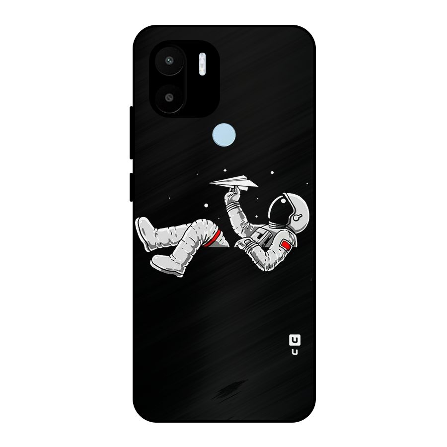 Astronaut Aeroplane Metal Back Case for Redmi A1+