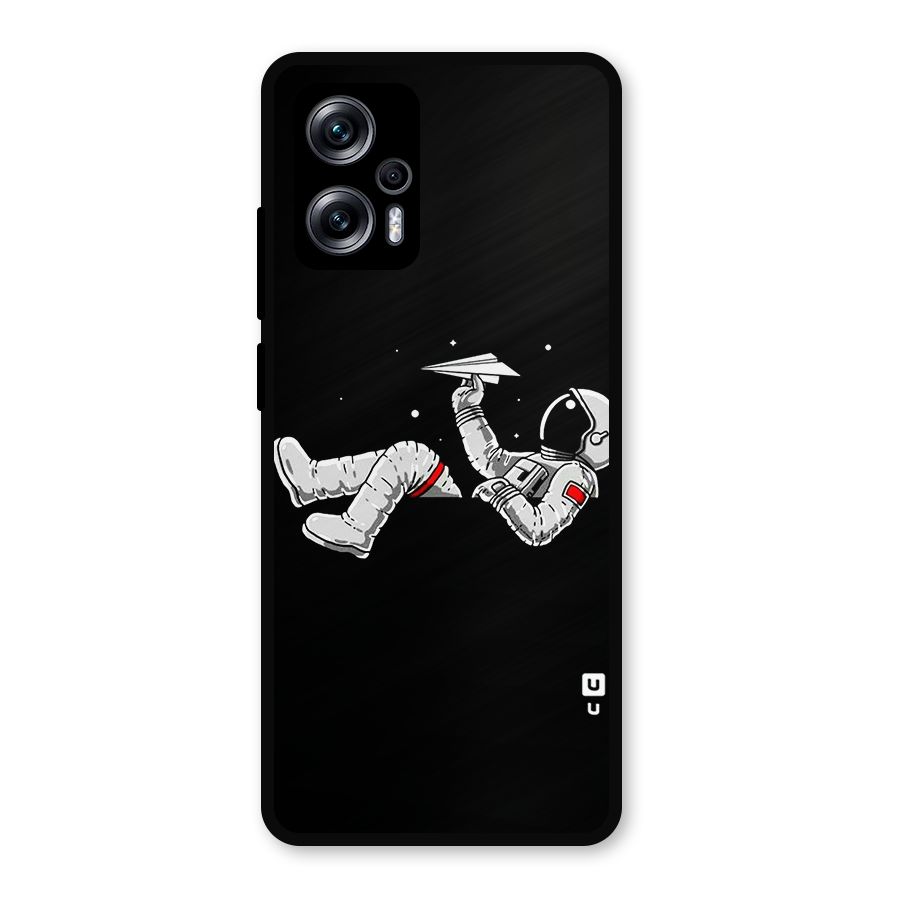 Astronaut Aeroplane Metal Back Case for Redmi K50i