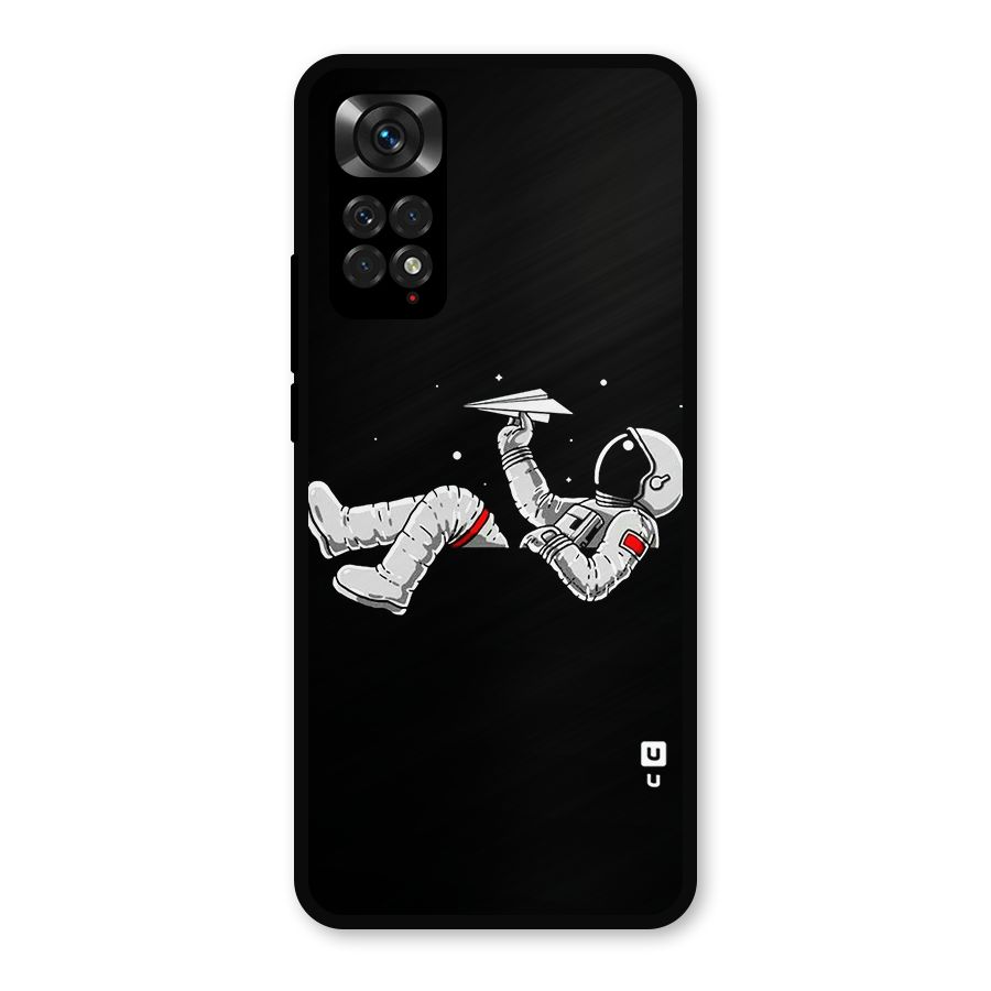 Astronaut Aeroplane Metal Back Case for Redmi Note 11s