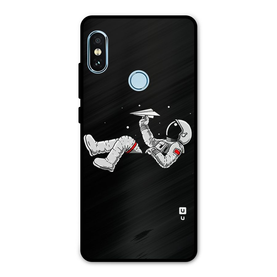 Astronaut Aeroplane Metal Back Case for Redmi Note 5 Pro