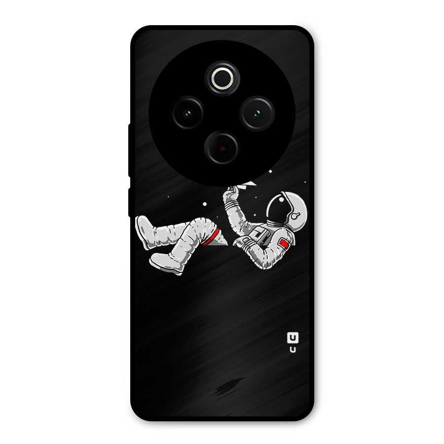Astronaut Aeroplane Metal Back Case for Vivo T4
