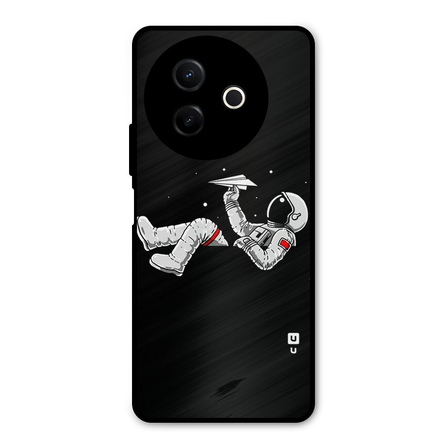 Astronaut Aeroplane Metal Back Case for Vivo Y39