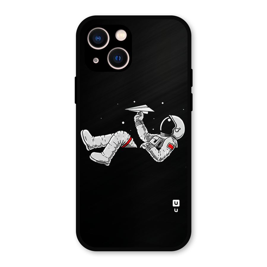 Astronaut Aeroplane Metal Back Case for iPhone 13