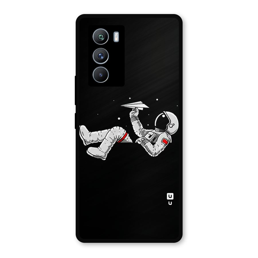Astronaut Aeroplane Metal Back Case for iQOO 9 SE