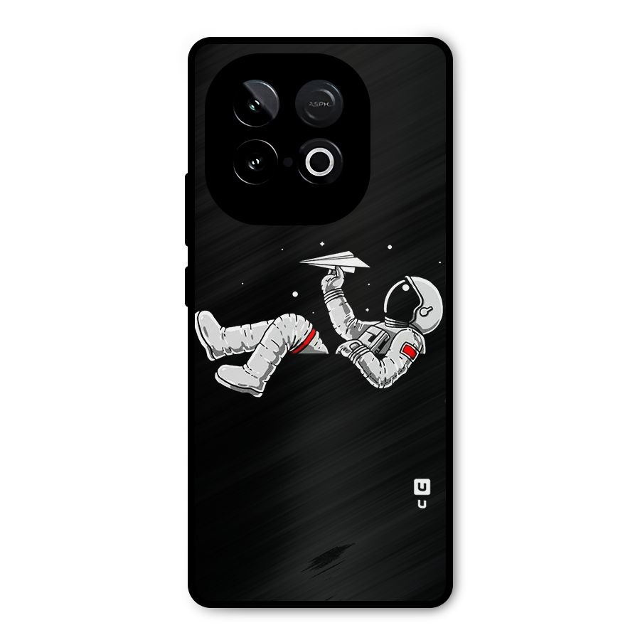 Astronaut Aeroplane Metal Back Case for iQOO Neo 10