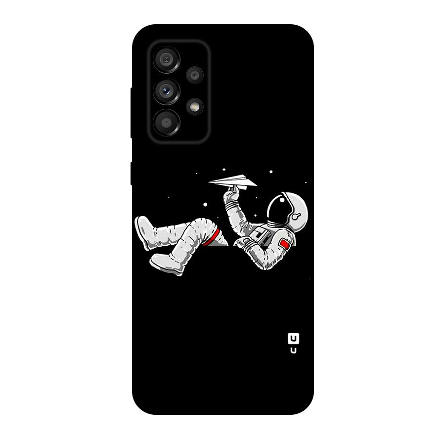 Astronaut Aeroplane Original Polycarbonate Back Case for Galaxy A73 5G