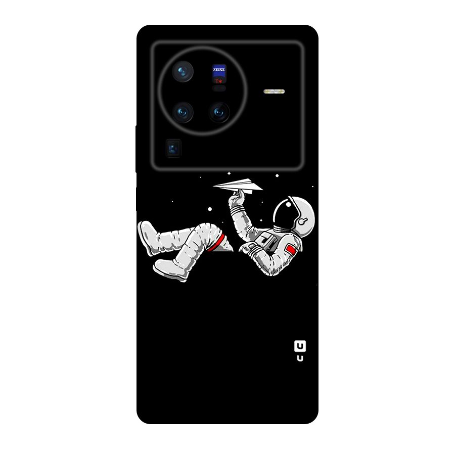 Astronaut Aeroplane Original Polycarbonate Back Case for Vivo X80