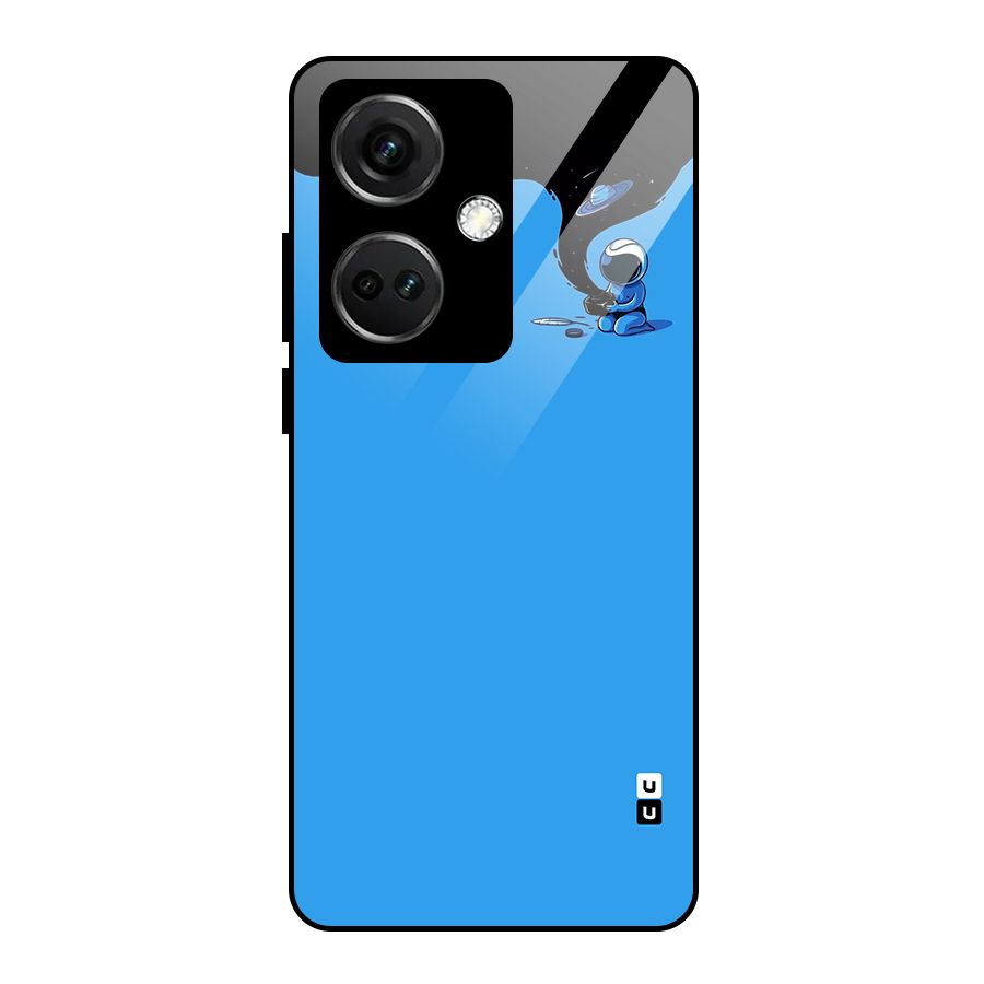 Astronaut Creativity Paint Sky Glass Back Case for OnePlus Nord CE 3 5G
