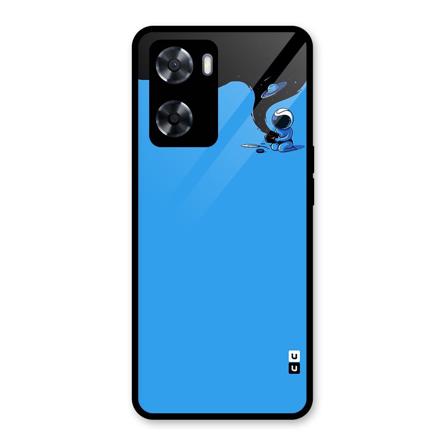 Astronaut Creativity Paint Sky Glass Back Case for OnePlus Nord N20 SE