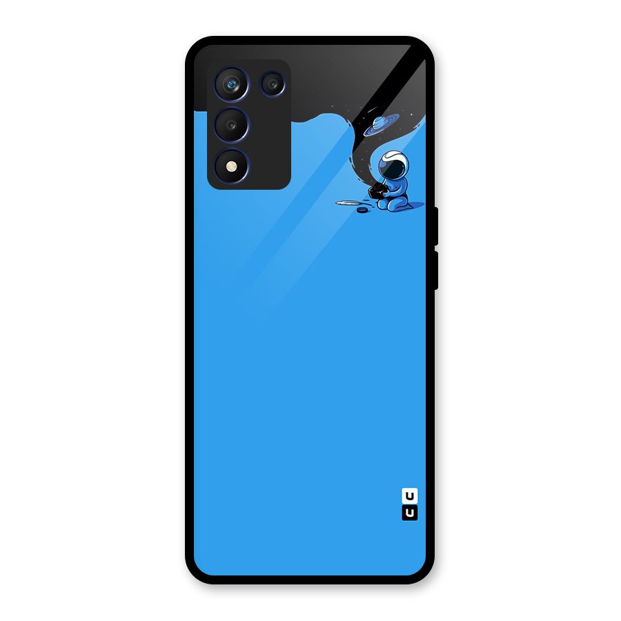 Astronaut Creativity Paint Sky Glass Back Case for Realme 9 5G Speed