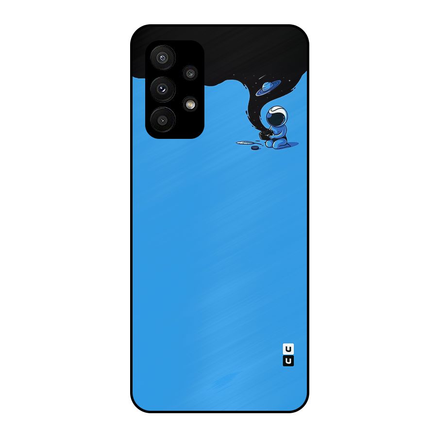 Astronaut Creativity Paint Sky Metal Back Case for Galaxy A23