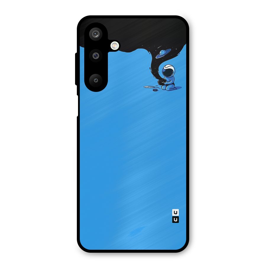 Astronaut Creativity Paint Sky Metal Back Case for Galaxy M16
