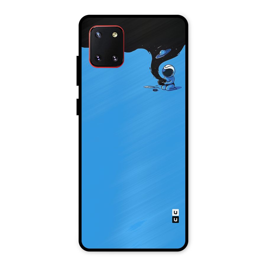 Astronaut Creativity Paint Sky Metal Back Case for Galaxy Note 10 Lite
