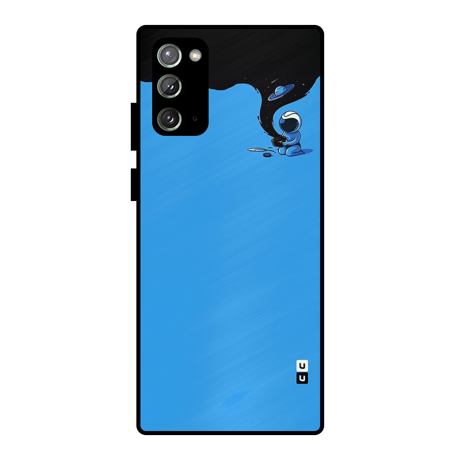 Astronaut Creativity Paint Sky Metal Back Case for Galaxy Note 20