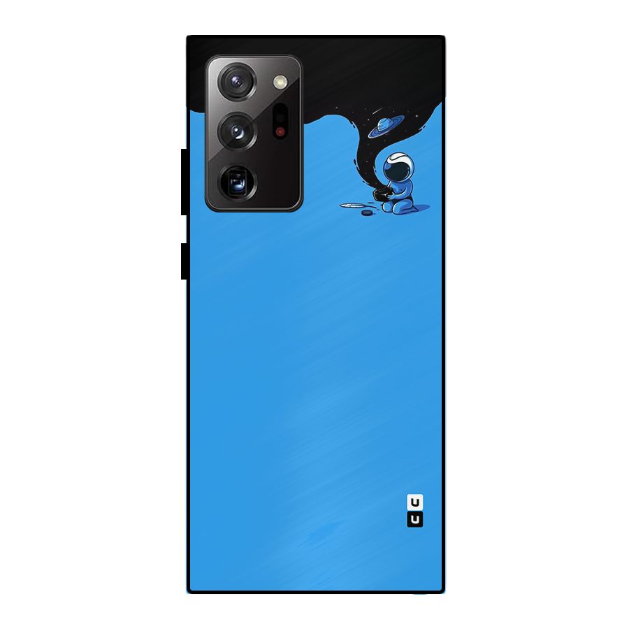 Astronaut Creativity Paint Sky Metal Back Case for Galaxy Note 20 Ultra