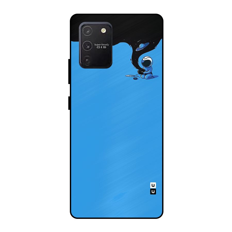 Astronaut Creativity Paint Sky Metal Back Case for Galaxy S10 Lite