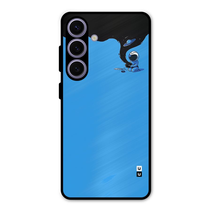 Astronaut Creativity Paint Sky Metal Back Case for Galaxy S24