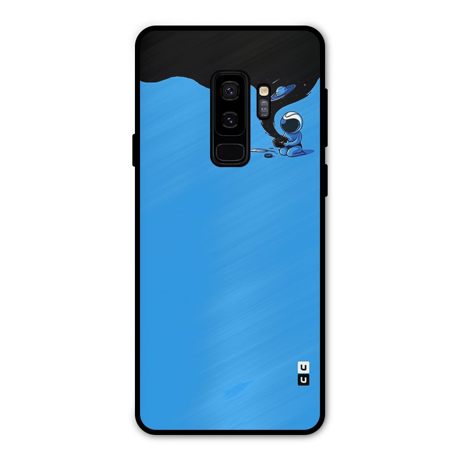 Astronaut Creativity Paint Sky Metal Back Case for Galaxy S9 Plus