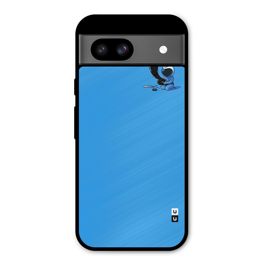 Astronaut Creativity Paint Sky Metal Back Case for Google Pixel 8a