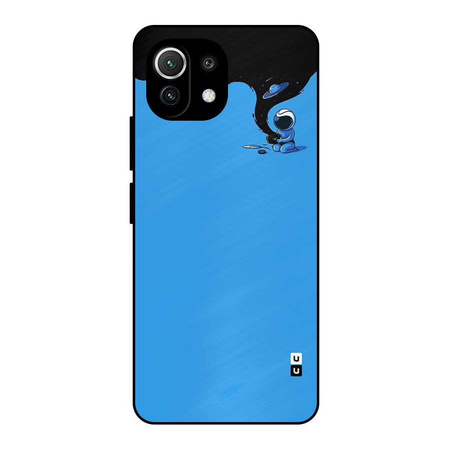 Astronaut Creativity Paint Sky Metal Back Case for Mi 11 Lite NE 5G