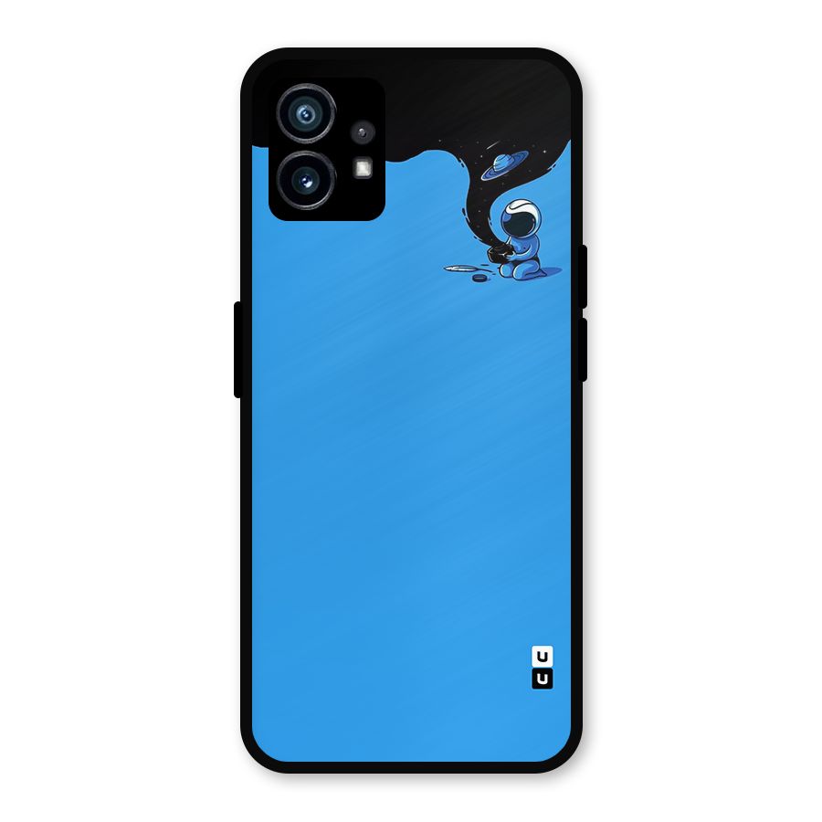 Astronaut Creativity Paint Sky Metal Back Case for Nothing Phone 1