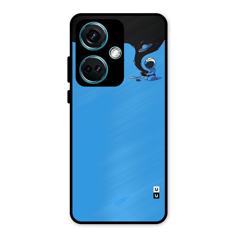 Astronaut Creativity Paint Sky Metal Back Case for OnePlus Nord CE 3 5G