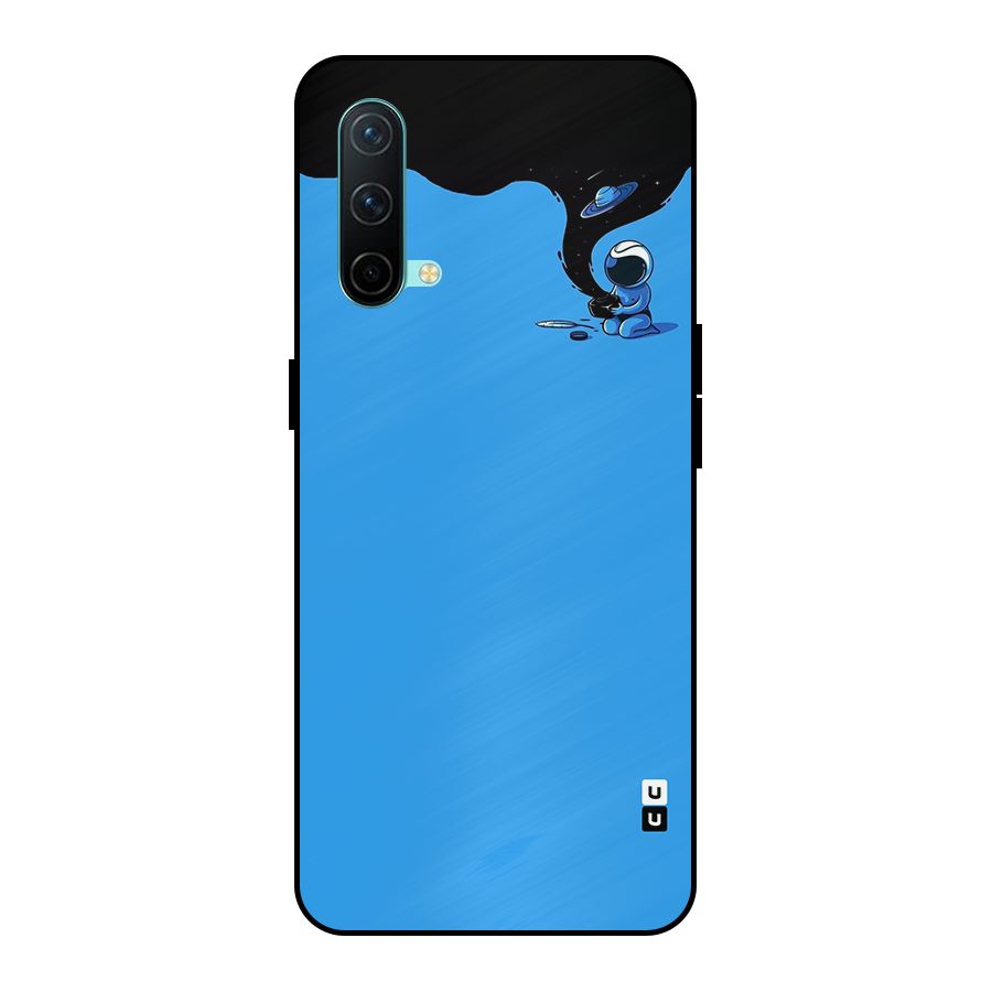 Astronaut Creativity Paint Sky Metal Back Case for OnePlus Nord CE 5G
