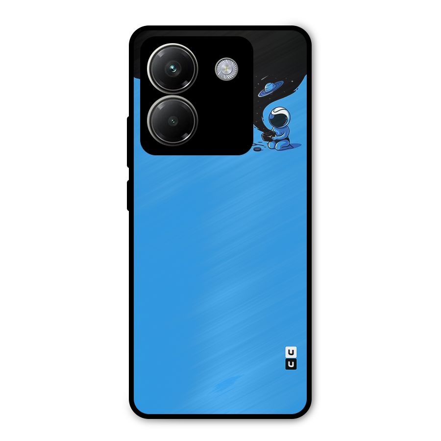Astronaut Creativity Paint Sky Metal Back Case for Poco M7 Pro 5G