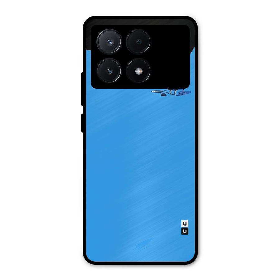 Astronaut Creativity Paint Sky Metal Back Case for Poco X6 Pro