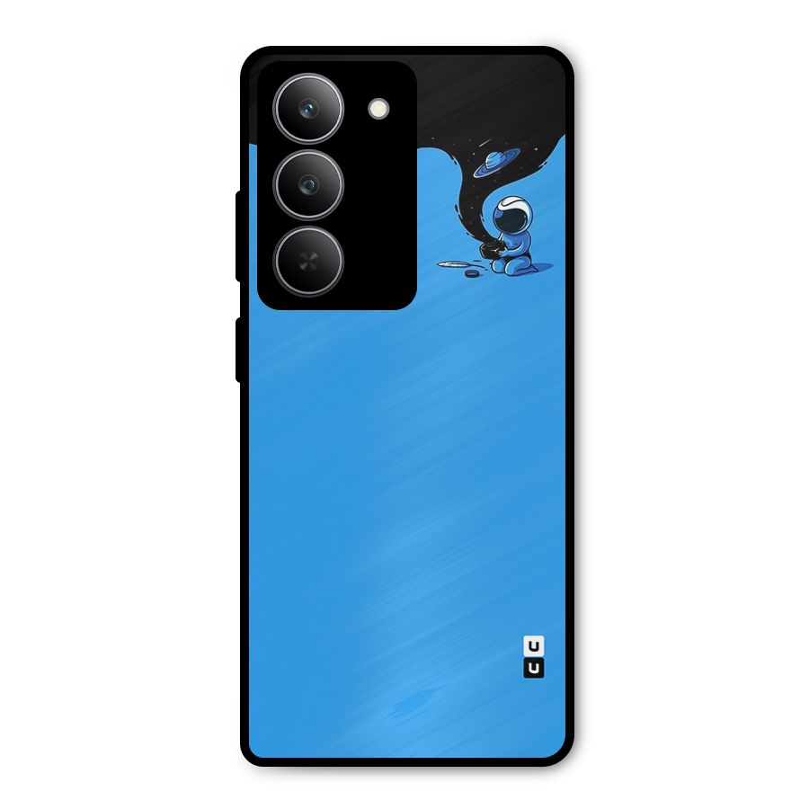 Astronaut Creativity Paint Sky Metal Back Case for Realme 14x